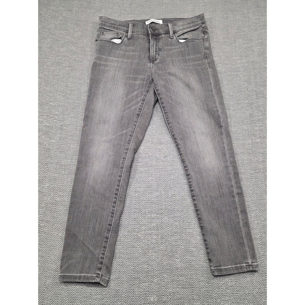 Banana Republic Gray Skinny Ankle Jeans Petite 28P‎ Premium Denim Stretch